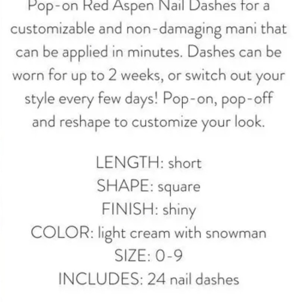 RED ASPEN Reusable Pop On Dashes Short Square Cream Frosty Loves Lashes - Picture 6 of 6